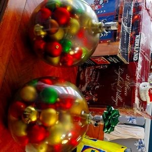 2 globe lamps with sage color shades